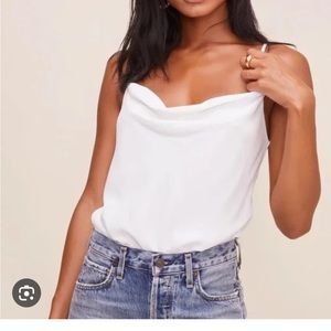 ASTR Cowl Neck Bodysuit